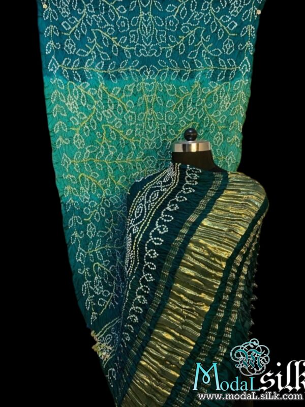 Ambadal Shaded Bandhani Dupatta Pure Modal Silk