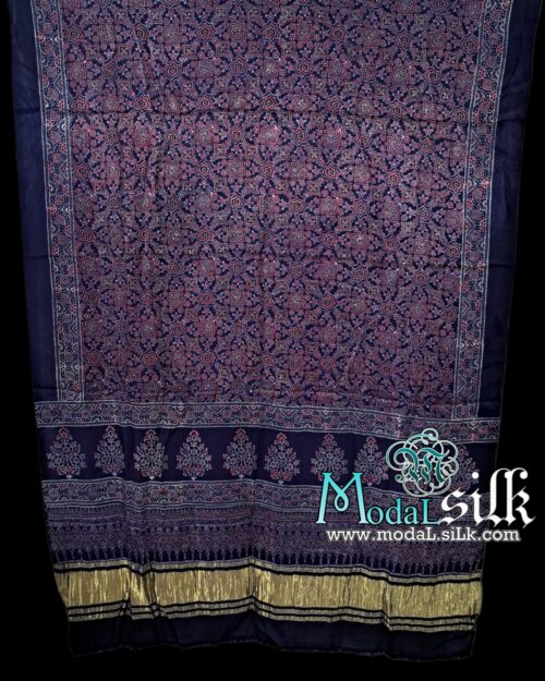 Pure Modal Silk Ajrakh Dupatta
