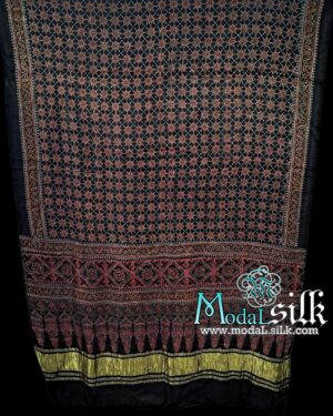 Pure Modal Silk Ajrakh Dupatta