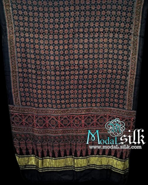 Pure Modal Silk Ajrakh Dupatta