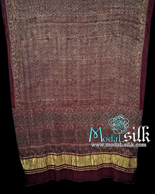 Pure Modal Silk Ajrakh Dupatta