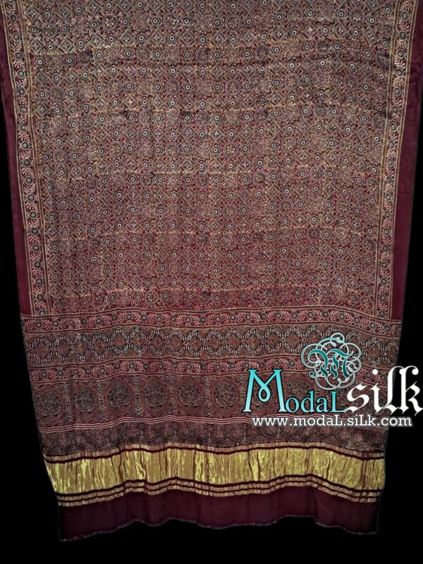 Pure Modal Silk Ajrakh Dupatta